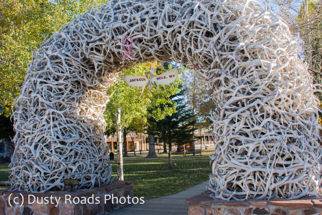 Antler Arch in Town Sq. Jackson WY
