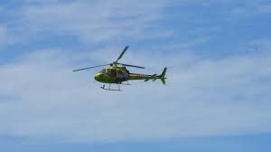 Helicopter over US1 in the Florday Keys