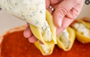 Stuffed shells anyone or a simple crustless Pizza