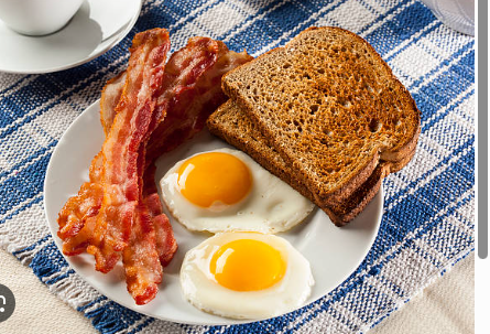 Crispy bacon and sunny side up eggs, it's what's for breakfast