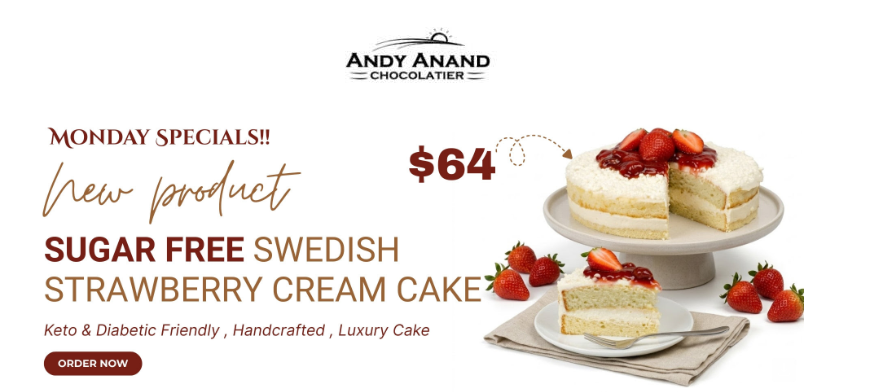This Sugar‑Free Swedish Strawberry Cream Cake is perfect for diabetics